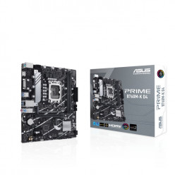 ASUS PRIME B760M-K D4, Socket 1700, Intel® B760 (14/13/12th Gen CPU), Dual 2xDDR4-5333, VGA, HDMI, CPU Intel graphics, 1xPCIe X16 4.0, 4xSATA3, RAID, 2xM.2, 2xPCIe X1, 1xCOM-port, ALC897 7.1, 1x2.5GbE LAN, 6xUSB3.2, 5X Pro III, Aura Sync RGB, mATX